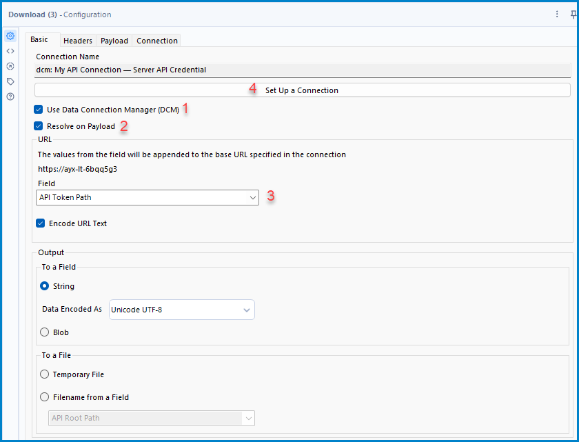 How to store and use API credentials securely utilizing DCM