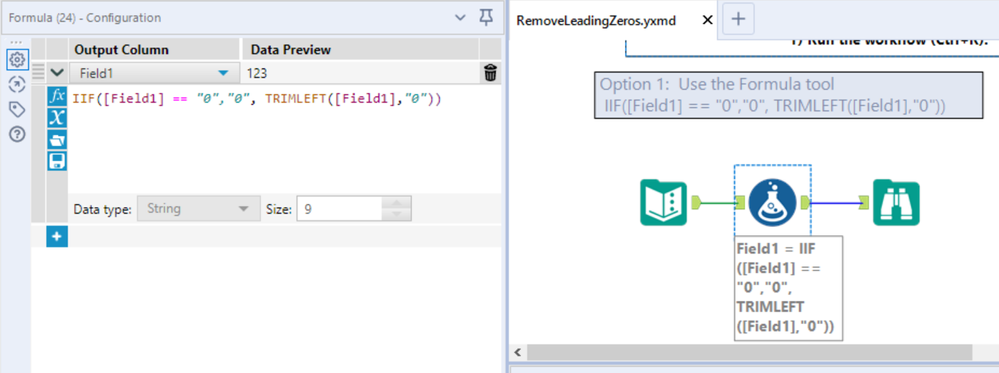 How To: Remove Leading Zeros From a Field