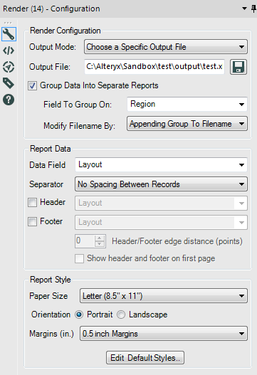 Using Reporting Tools to create Multiple Excel Files with Multiple Tabs