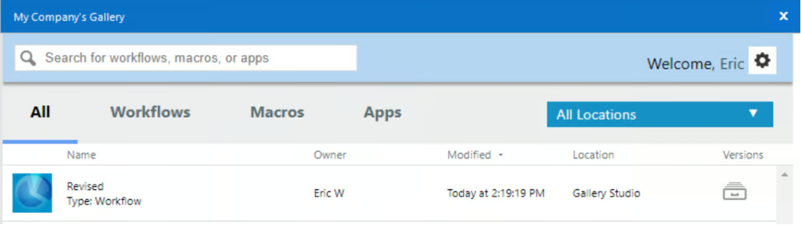 How To: Manage multiple versions of a workflow on Gallery