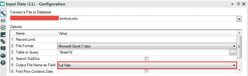 Output a file and re-input it within the same workflow