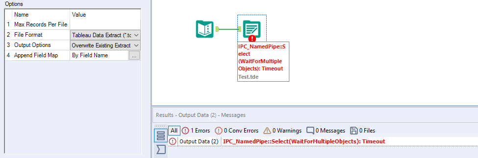 Tableau Error: 