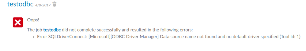 Error: Data source name not found and no default driver specified