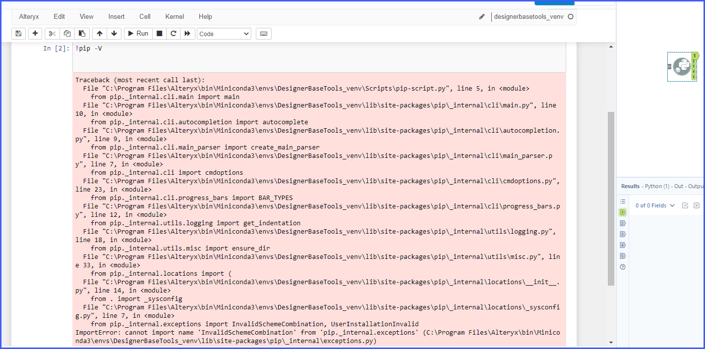Importerror: cannot import name InvalidSchemeCombination from pip ...