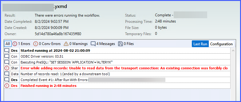 SharePoint Output Error while adding records: Unable to read data from ...