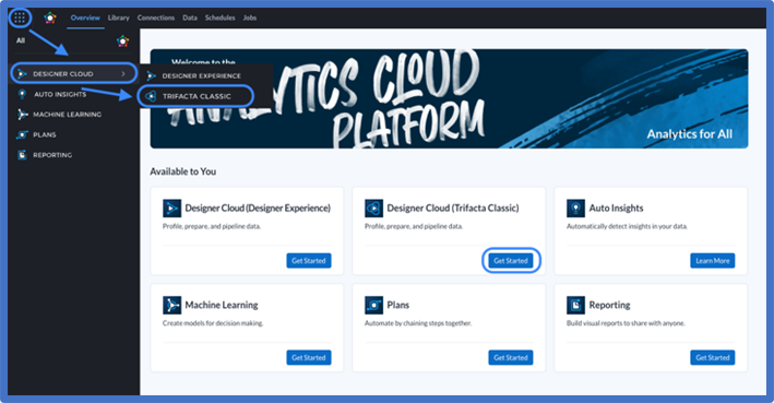 Understand and use Designer Cloud Trifacta Classic